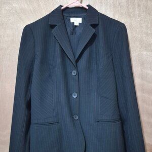 Ann Taylor LOFT, pin striped suit,   size 12p